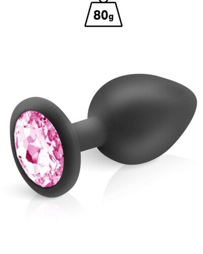 Plug bijou silicone noir L - Hidden Eden