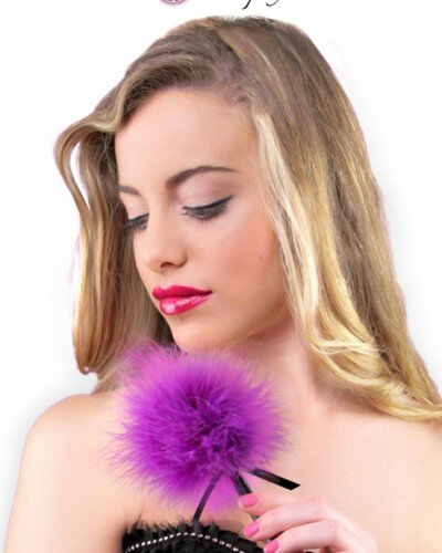 Plumeau 18 cm violet