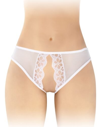 Culotte blanche ouverte Ambre - Fashion Secret