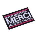 Ecusson rectangle Jacquie et Michel