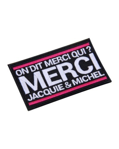 Ecusson rectangle Jacquie et Michel