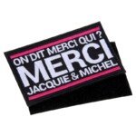 Ecusson rectangle velcro Jacquie et Michel