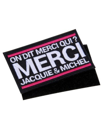Ecusson rectangle velcro Jacquie et Michel