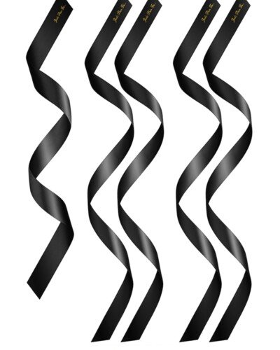 5 liens satin noir - Sweet Caress