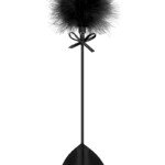 Tapette coeur avec pompon noir - Sweet Caress