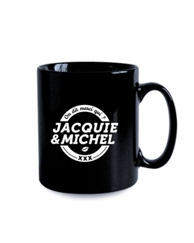 Mug noir J&M - logo rond