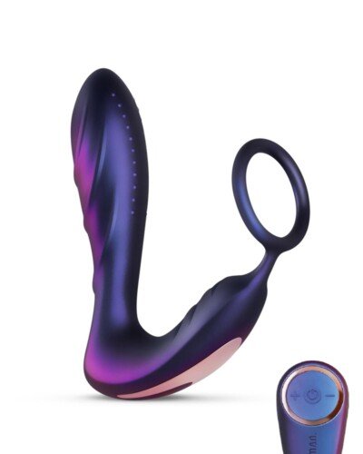 Plug vibrant et cockring Black Hole - Hueman