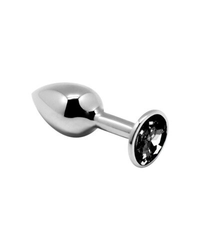 Plug métal bijou noir M - Alive