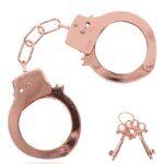 Menottes métal rose gold - Toy Joy