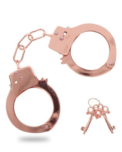 Menottes métal rose gold - Toy Joy