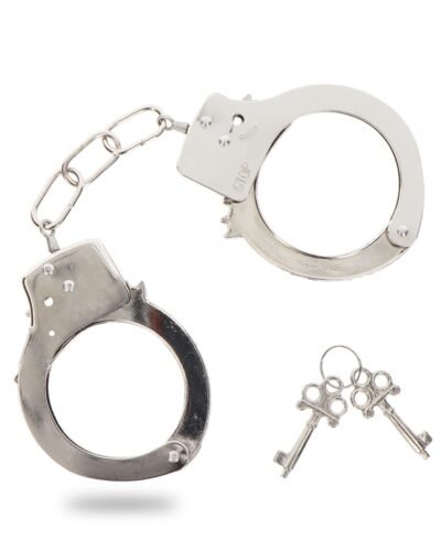 Menottes métal argentées - Toy Joy