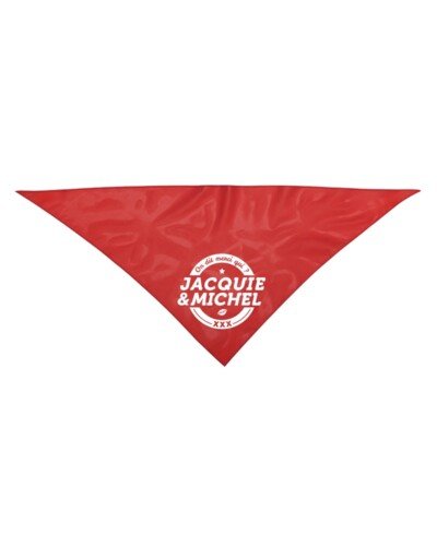 Bandana rouge Jacquie & Michel