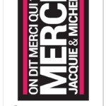 Grand sticker J&M rectangle noir