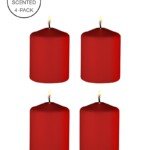 4 bougies SM rouges parfumées - Ouch!