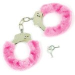 Menottes fourrure rose - Litolu