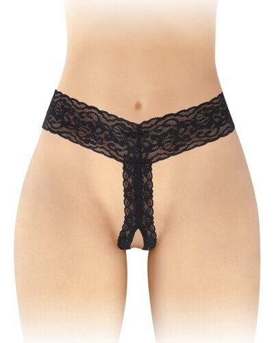 String ouvert Anita noir - Fashion Secret