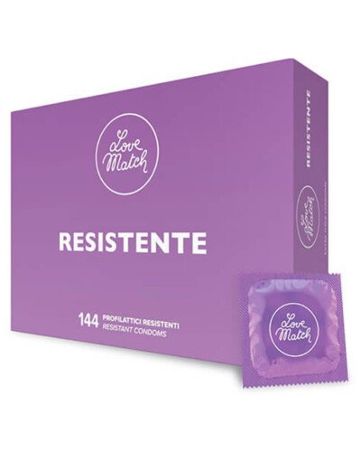 144 Préservatifs résistants Love Match