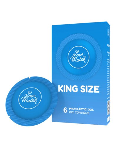 6 Préservatifs King size Love Match