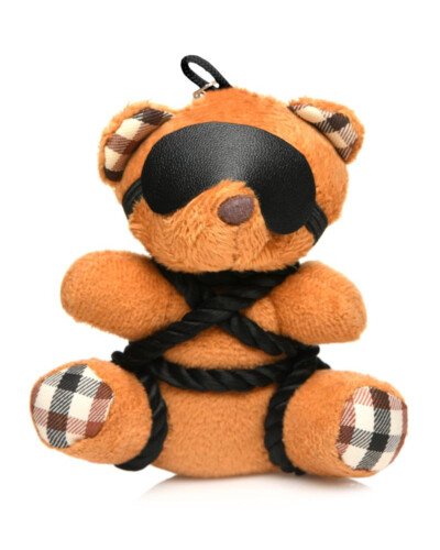 Porte-clés Teddy Bear en tenue Bondage