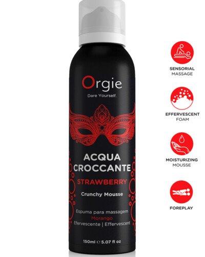 Mousse de massage effervescente Fraise 150ml