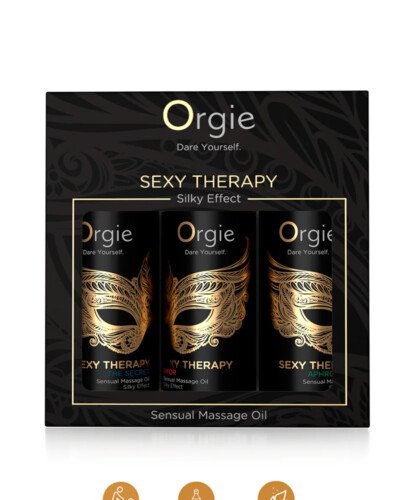 Coffret 3 huiles de massage sensuel Sexy Therapy Collection