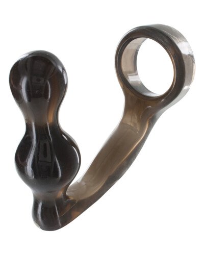 Stimulateur de prostate et cockring gris