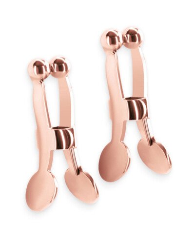 Pinces à tétons Bound rose gold