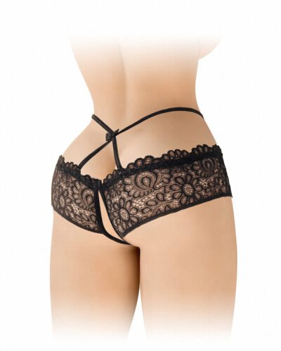 Culotte ouverte noire Celia - Fashion Secret