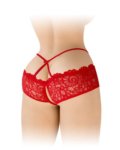 Culotte ouverte rouge Celia - Fashion Secret