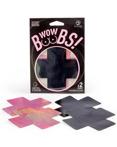 Cache-tétons croix Wow Boobs - Secret Play