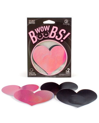 Cache-tétons coeur Wow Boobs - Secret Play