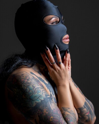 Cagoule BDSM 3 ouvertures - Taboom