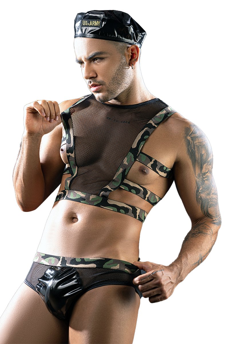 Tenue sexy US Army 3 pièces – J Lingerie