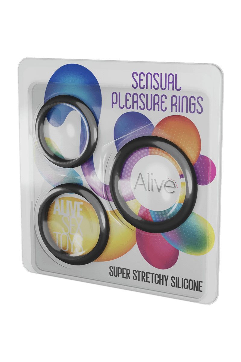 Kit 3 cockrings Sensual Pleasure Rings - Alive – Image 3