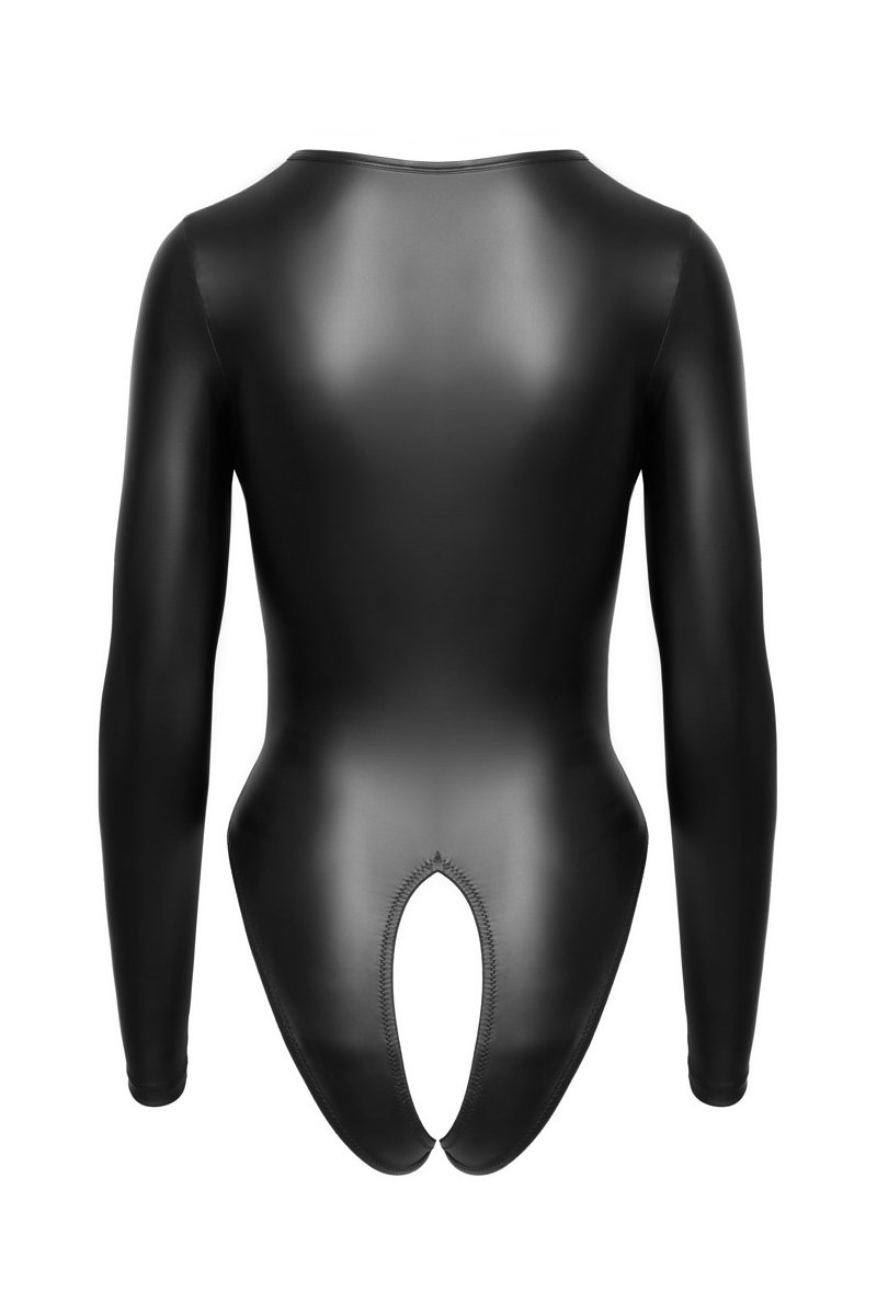 Body ouvert à manches longues - Cotelli Lingerie – Image 3