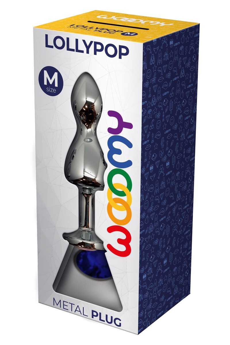 Plug bijou Lollypop bleu M - Wooomy – Image 3