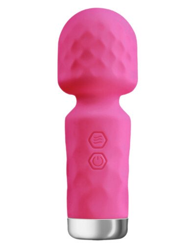 Mini vibromasseur King Wand rose
