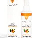 Huile de massage gourmande BIO pêche blanche