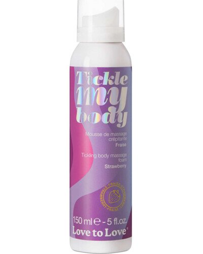 Mousse massage crépitante - fraise