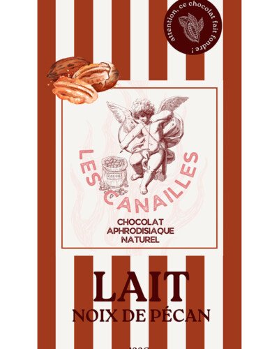 Chocolat au lait noix de pécan - Tablette 100g - Les canailles