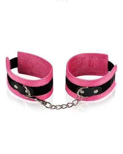 Menottes de poignets rose et noir