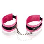 Menottes de chevilles rose et noir