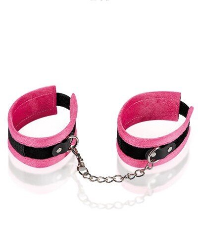 Menottes de chevilles rose et noir