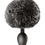 Plug queue de lapin - noir