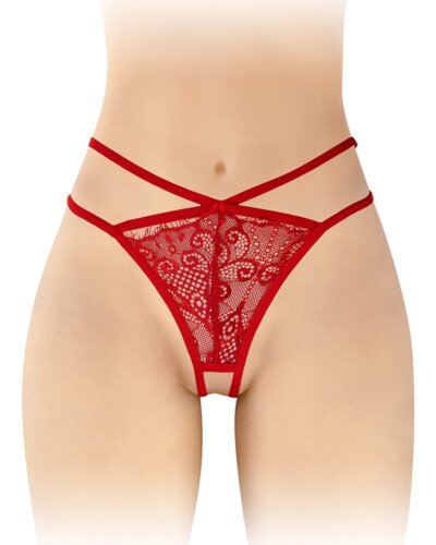 String ouvert Mylene - rouge