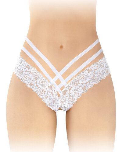 Tanga ouvert Anne - blanc