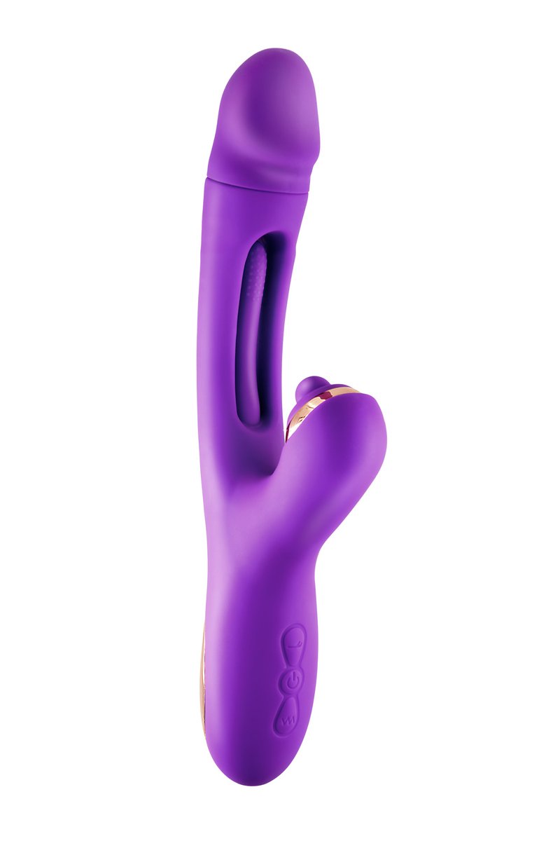 Vibromasseur rabbit 3-en-1 Joyfully violet - Yoba – Image 2