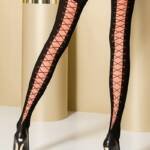 Bas autofixants ST101 Noir et rouge