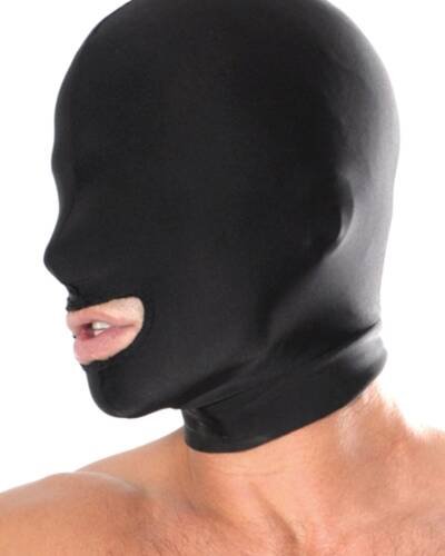 Cagoule spandex bouche ouverte