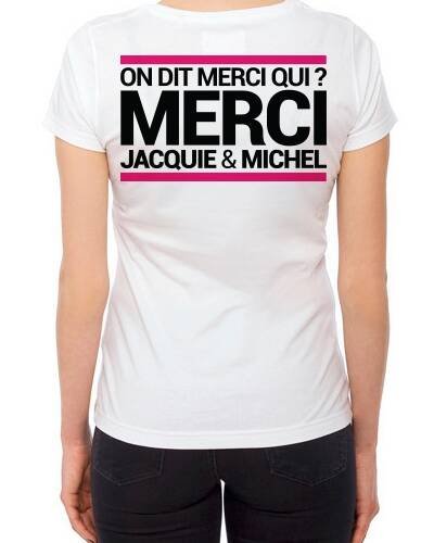 Tee-shirt  J&M blanc - spécial  femme